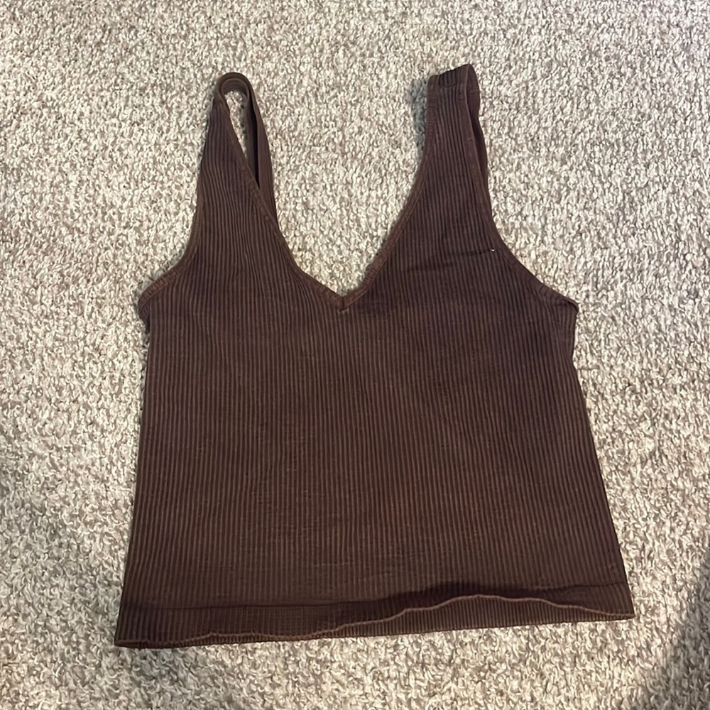 Chocolate brown tank
